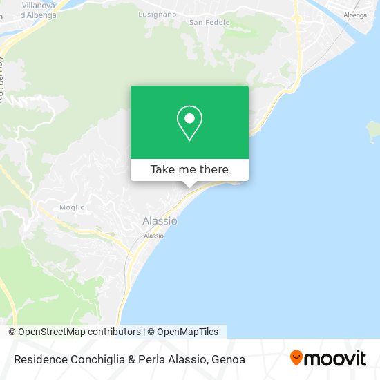 Residence Conchiglia & Perla Alassio map
