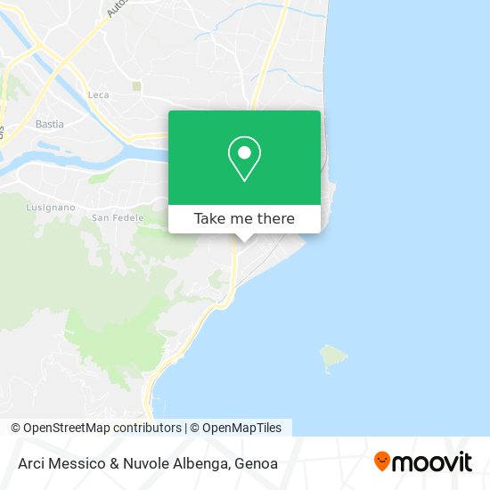 Arci Messico & Nuvole Albenga map