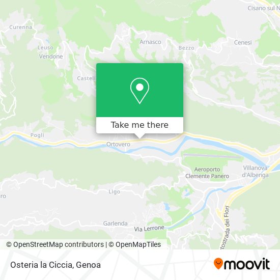 Osteria la Ciccia map