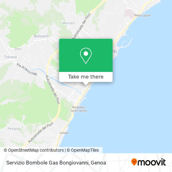 Servizio Bombole Gas Bongiovanni map