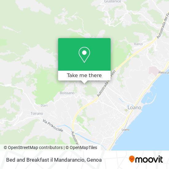 Bed and Breakfast il Mandarancio map