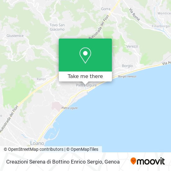 Creazioni Serena di Bottino Enrico Sergio map