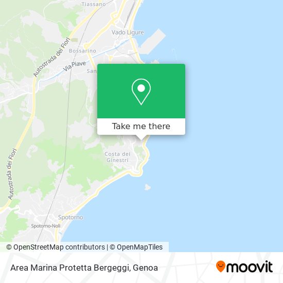 Area Marina Protetta Bergeggi map