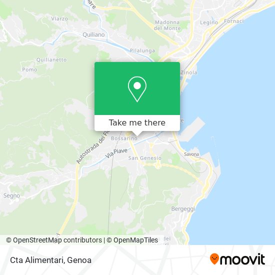 Cta Alimentari map