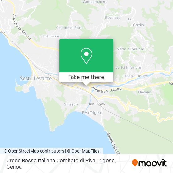 Croce Rossa Italiana Comitato di Riva Trigoso map