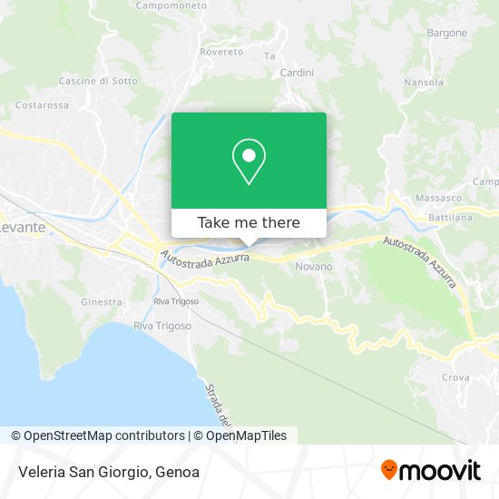 Veleria San Giorgio map