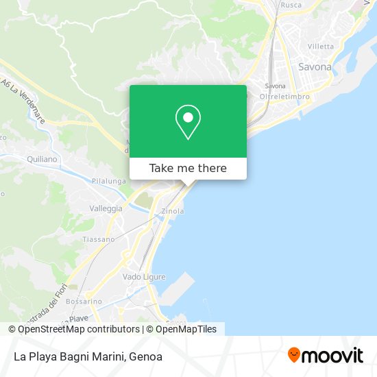 La Playa Bagni Marini map