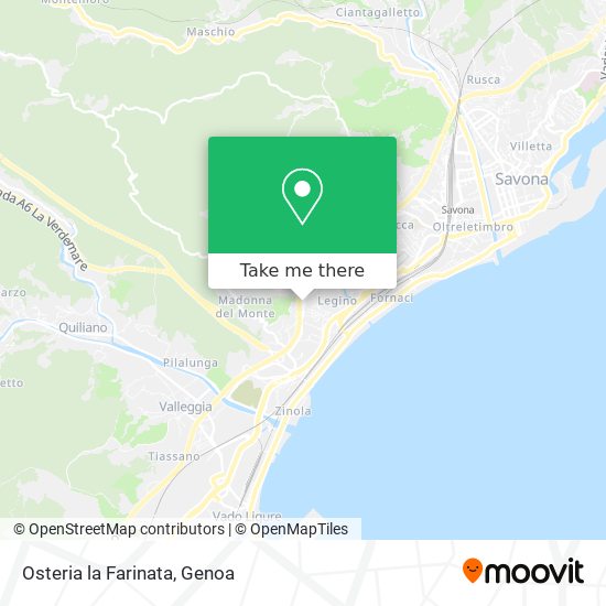 Osteria la Farinata map