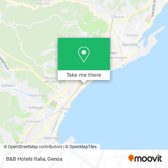 B&B Hotels Italia map