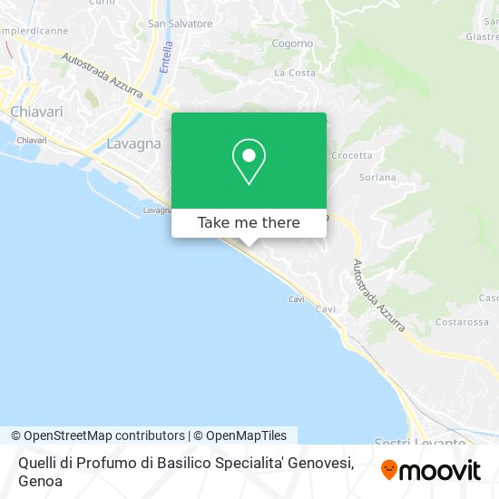 Quelli di Profumo di Basilico Specialita' Genovesi map