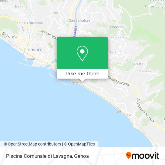 Piscina Comunale di Lavagna map