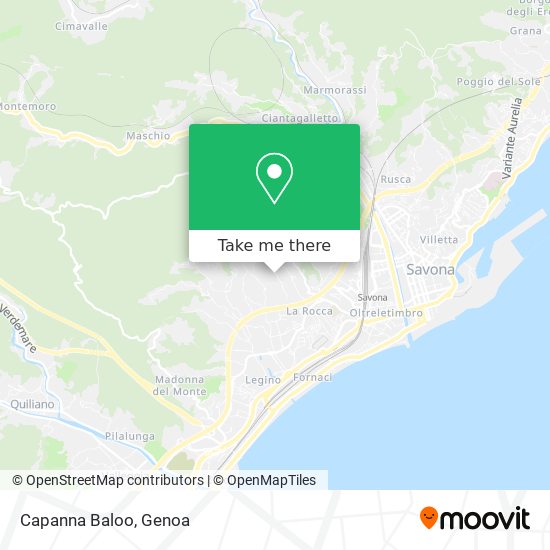 Capanna Baloo map