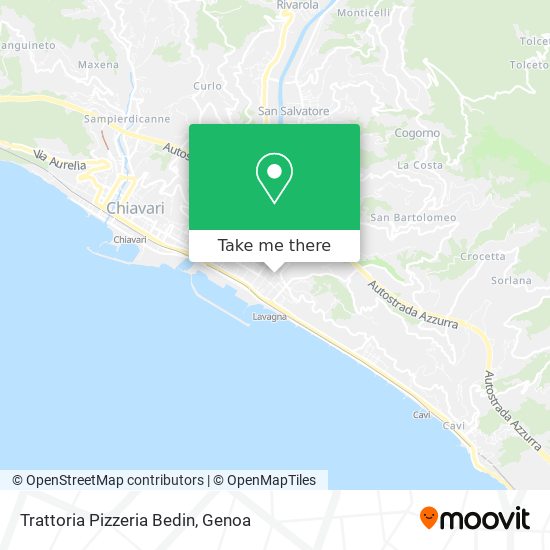 Trattoria Pizzeria Bedin map