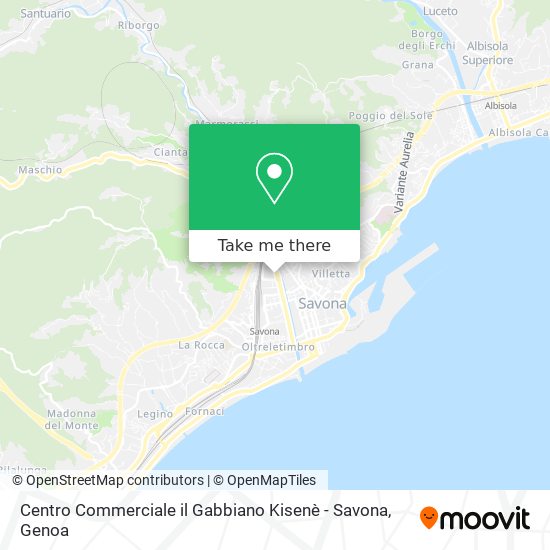 Centro Commerciale il Gabbiano Kisenè - Savona map