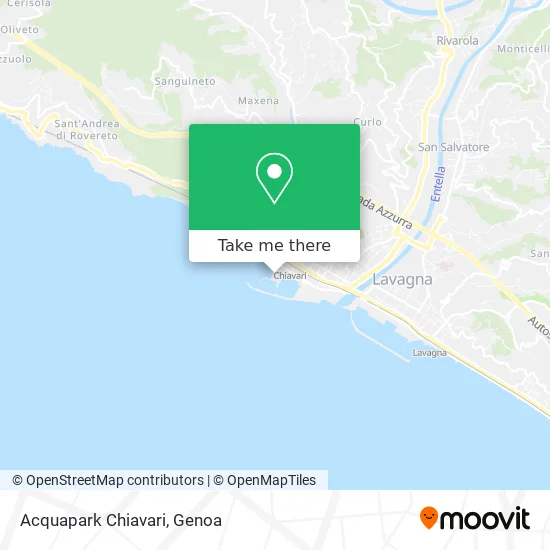 Chiavari Aquapark map