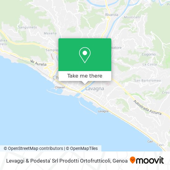 Levaggi & Podesta' Srl Prodotti Ortofrutticoli map