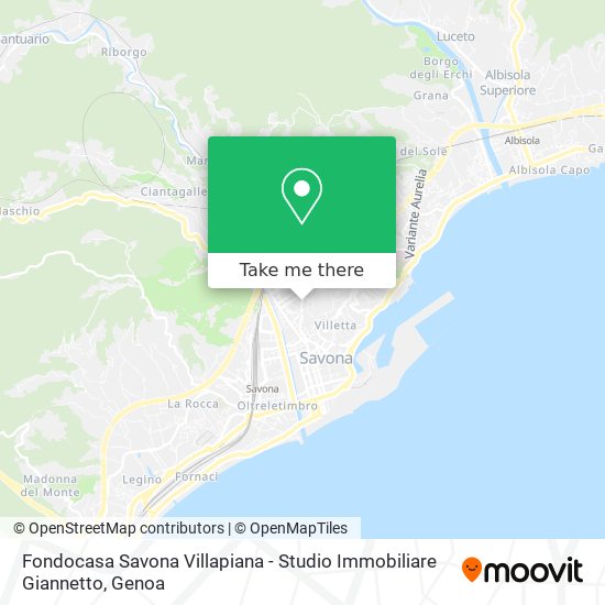 Fondocasa Savona Villapiana - Studio Immobiliare Giannetto map
