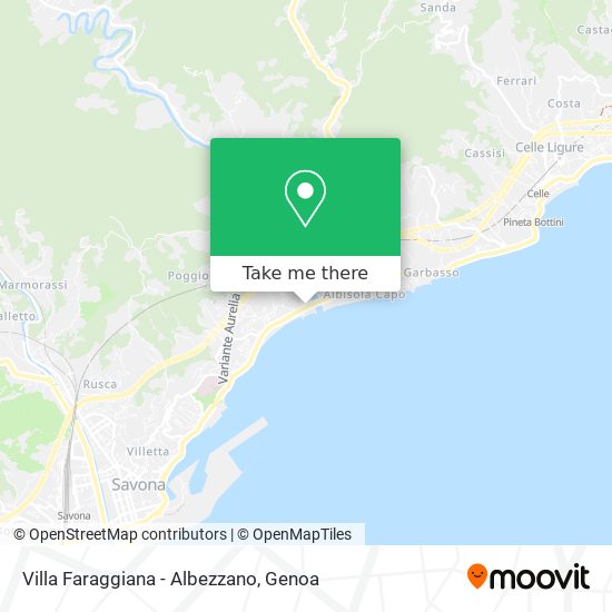 Villa Faraggiana - Albezzano map