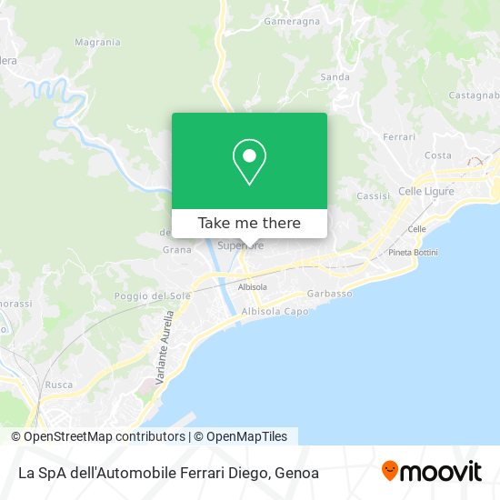 La SpA dell'Automobile Ferrari Diego map