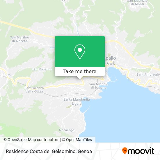 Residence Costa del Gelsomino map