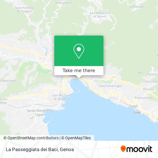 La Passeggiata dei Baci map