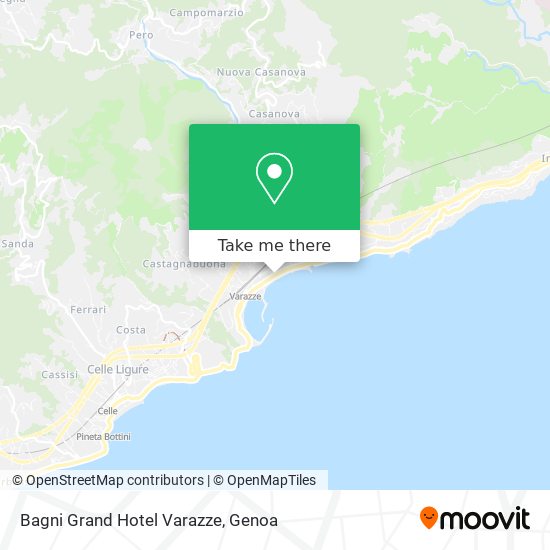 Bagni Grand Hotel Varazze map