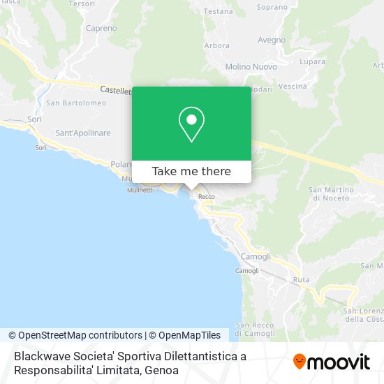 Blackwave Societa' Sportiva Dilettantistica a Responsabilita' Limitata map
