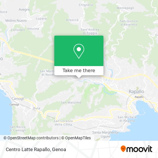 Centro Latte Rapallo map