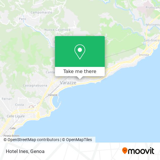 Hotel Ines map