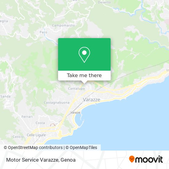 Motor Service Varazze map