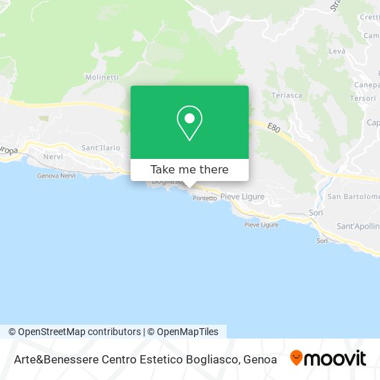 Arte&Benessere Centro Estetico Bogliasco map