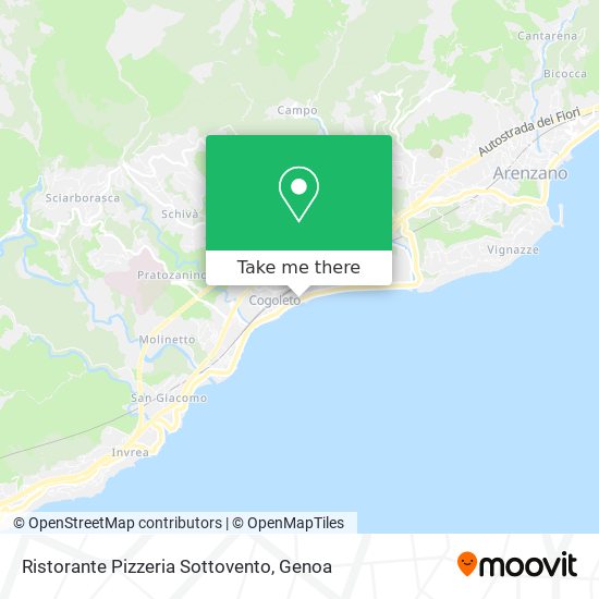 Ristorante Pizzeria Sottovento map