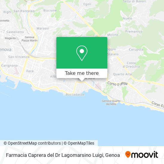 Farmacia Caprera del Dr Lagomarsino Luigi map