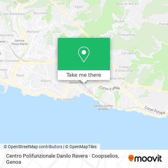 Centro Polifunzionale Danilo Ravera - Coopselios map