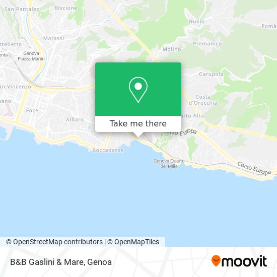 B&B Gaslini & Mare map