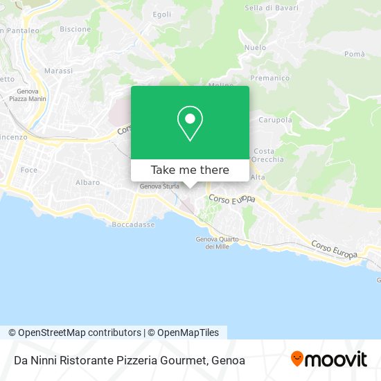 Da Ninni Ristorante Pizzeria Gourmet map