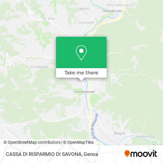 CASSA DI RISPARMIO DI SAVONA map