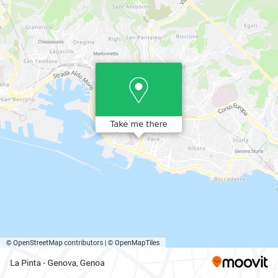 La Pinta - Genova map