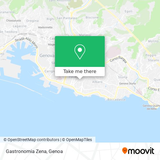 Gastronomia Zena map