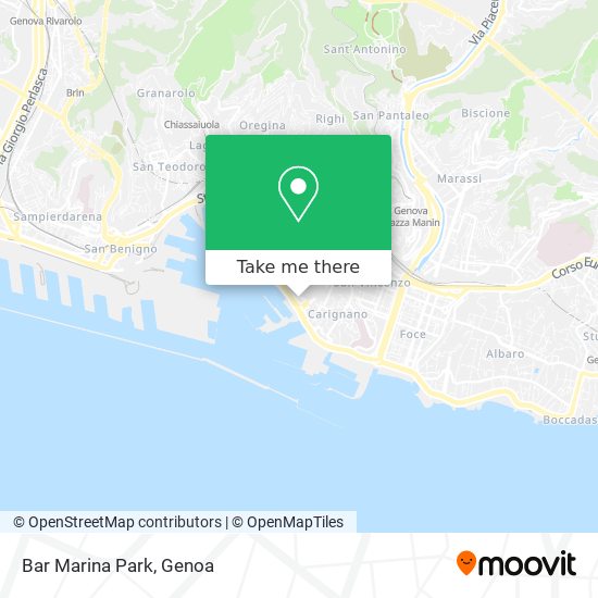 Bar Marina Park map