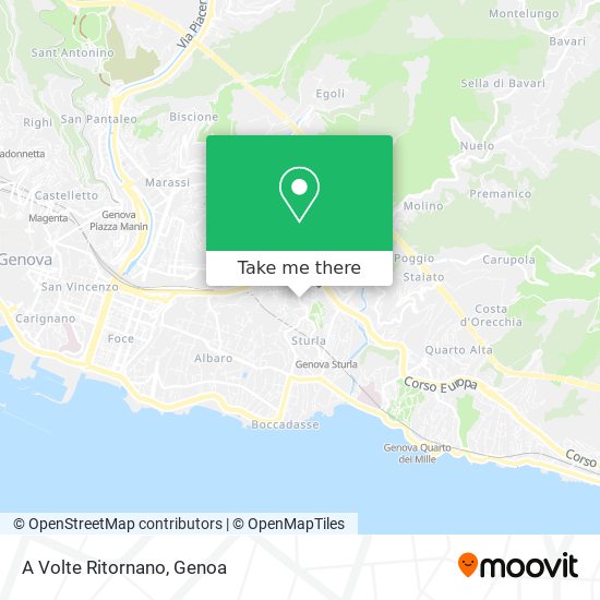 A Volte Ritornano map