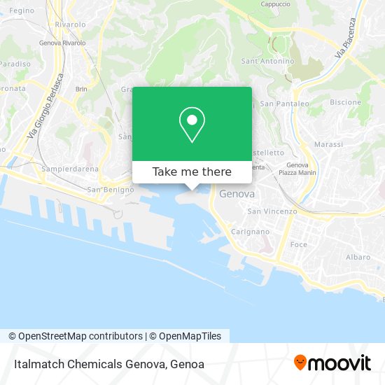 Italmatch Chemicals Genova map