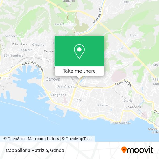 Cappelleria Patrizia map
