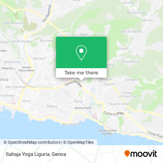 Sahaja Yoga Liguria map