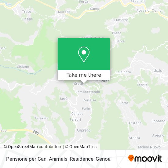 Pensione per Cani Animals' Residence map