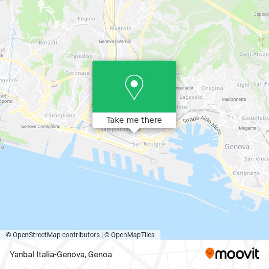 Yanbal Italia-Genova map