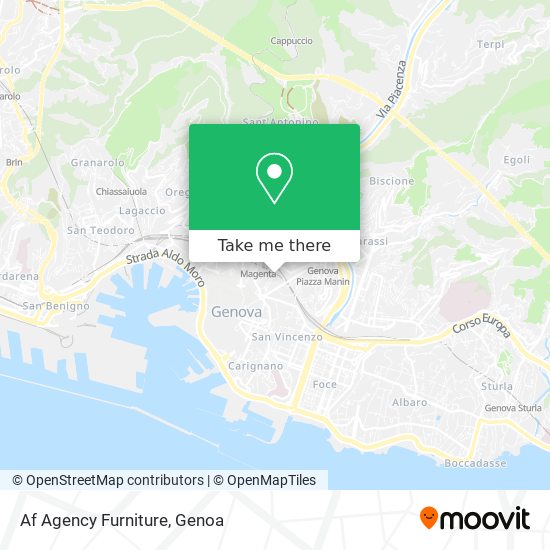 Af Agency Furniture map