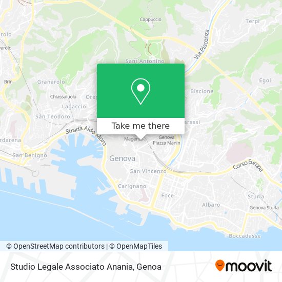 Studio Legale Associato Anania map
