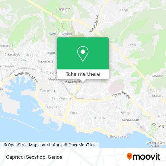 Capricci Sexshop map