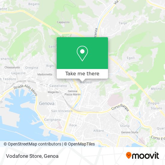 Vodafone Store map